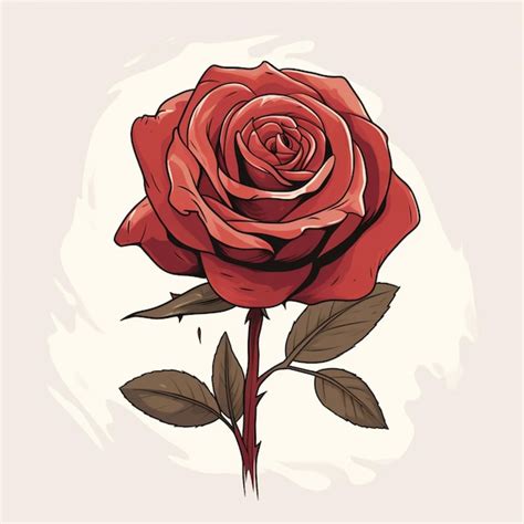 Premium Vector Rose Illustration Cartoon Vector