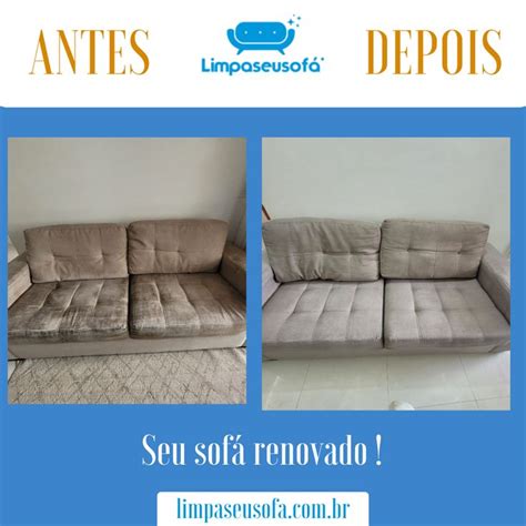 Antes E Depois De Uma Lavagem A Seco Limpeza De Sofa Limpeza De