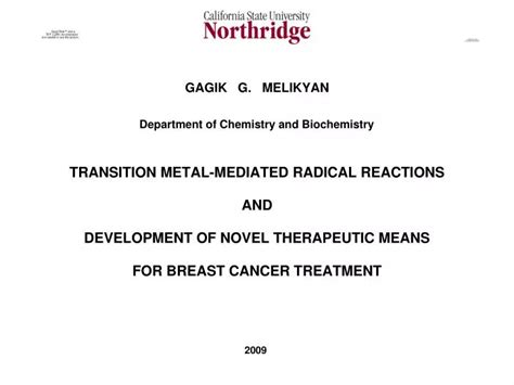 Ppt Topology Of Organometallic Radicals Powerpoint Presentation Free