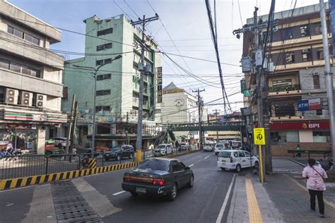 Baguio City Philippines A Busy Scene Along Abanao Street In Downtown