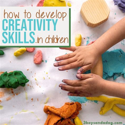 How to Develop Your Child's Creativity - 3 Boys and a Dog