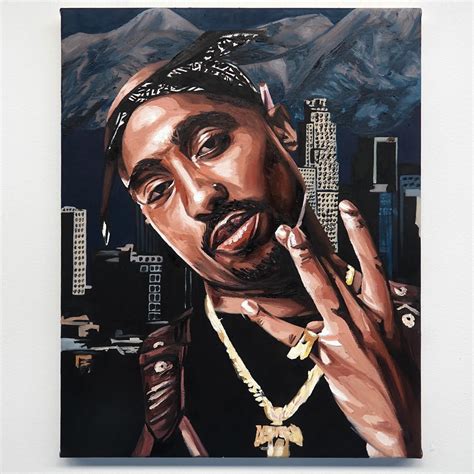 Tupac Shakur Painting I Finished Yesterday Rrap