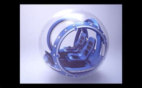 An Image Of A Blue Chair In A Ball