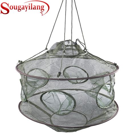 Sougayilang Top Quality Folding Fishing Net Dip Fish Net Lobster Crab ...