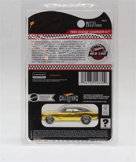 Hot Wheels HNL23 1 64 Red Line Club RLC Exclusive 1969 Dodge Charger R