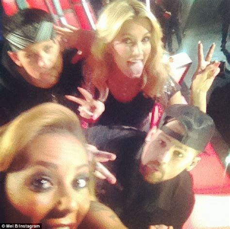 Retro Bikini Melanie Brown Shakes A Blue Bikini At A Yacht Party In Sydney Australia