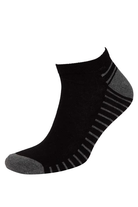 Черный Мужчины Носки в полоску для мужчин 3 пары 3102687 | DeFacto