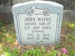 John Wayne Conway 1945 1946 Memorial Find A Grave