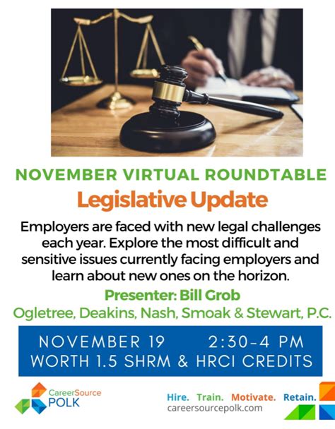 Virtual Roundtable Registration Legislative Update Careersource Polk