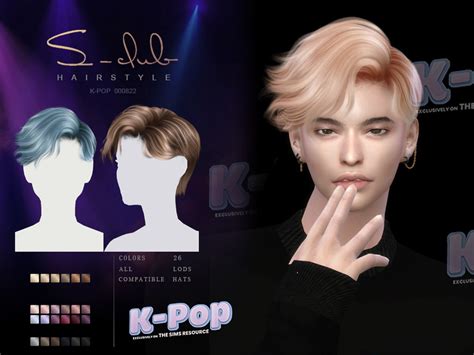 The Sims Resource K POP Male Long Hairstyle