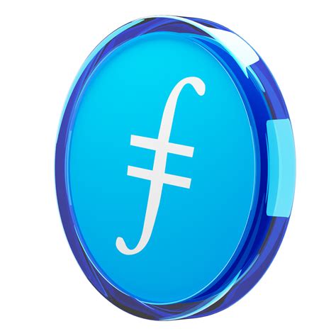 Filecoin Fil Glass Crypto Coin 3d Illustration 24092874 Png