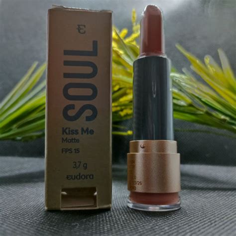 Batom Kiss Me Matte Fps Eudora Cor Nude Estilo Shopee Brasil