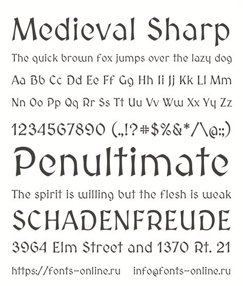 Medieval Sharp Font