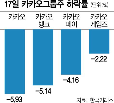 먹통 참사 카카오 4형제 시총 하루새 2조원 증발 서울경제