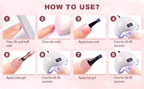 Amazon Rarjsm Glitter Nude Gel Nail Polish Pcs Set Shimmery Nail Gel Polish Iridescent