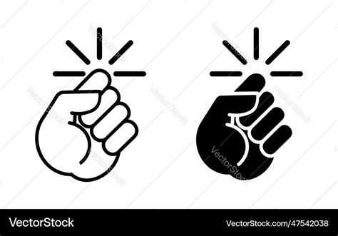 Hand knocking on door Royalty Free Vector Image