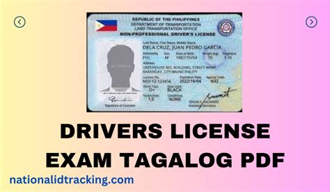 Driver S License Exam Filipino Tagalog Pdf Lto