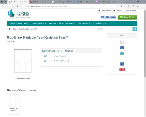 How to design and print your own tags.