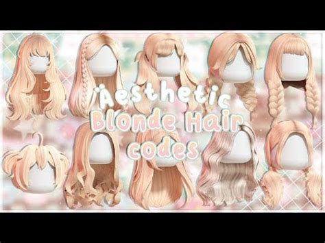 Roblox Blonde Hair Codes Part 3 Artofit
