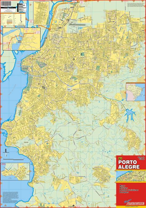 Mapa Da Grande Porto Alegre - Mapa da Cidade de Porto Alegre Map by MAPAS ARGENGUIDE De Latinbaires ...