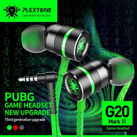 Plextone G20 Mark III Gaming Headphone Stereo Rich Bass Earphone 3 5mm