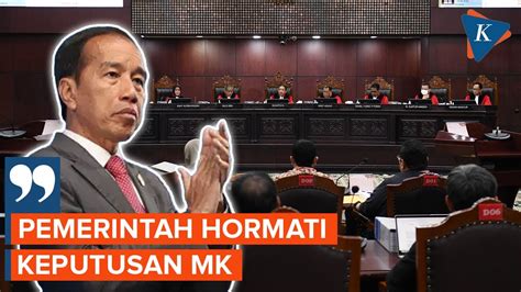 Jokowi Hormati Putusan Mk Sebut Tuduhan Kecurangan Tidak Terbukti