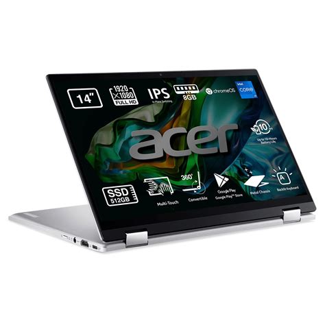 Convertible 2 En 1 Acer Chromebook Spin 514 I7 8GB 512 GB SSD 14