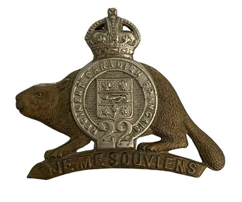 Ww2 Era Royal 22nd Regiment Cap Badge Marway Militaria Inc