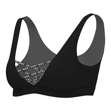 Nike Sneakerkini Scoop Neck Bikini Top Black Swiminn