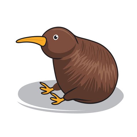 Kiwi Bird Cartoon Australian Animals 3545345 Vector Art at Vecteezy