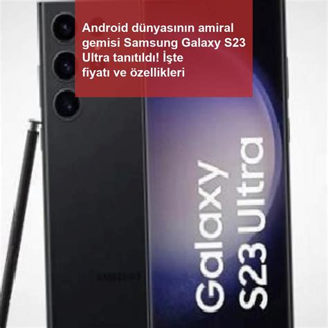 Android D Nyas N N Amiral Gemisi Samsung Galaxy S Ultra Tan T Ld