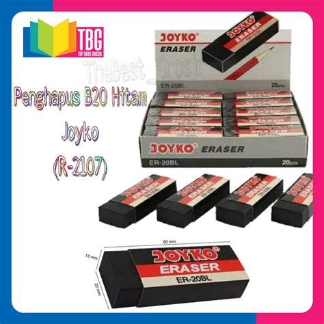 Jual Pcs Penghapus Besar B Hitam Joyko Stip Pensil Eraser R