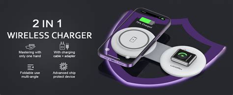 Ucomx Nano Magnetic 2 In 1 Wireless Charger Fellow Traveler Wireless Folding