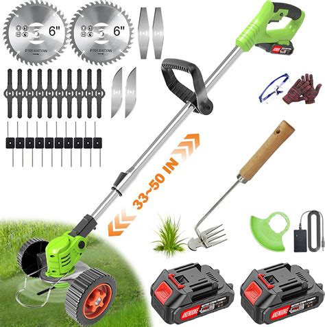 Amazon AKENUOKE Electric Weed Eater Cordless Weed Wacker Battery