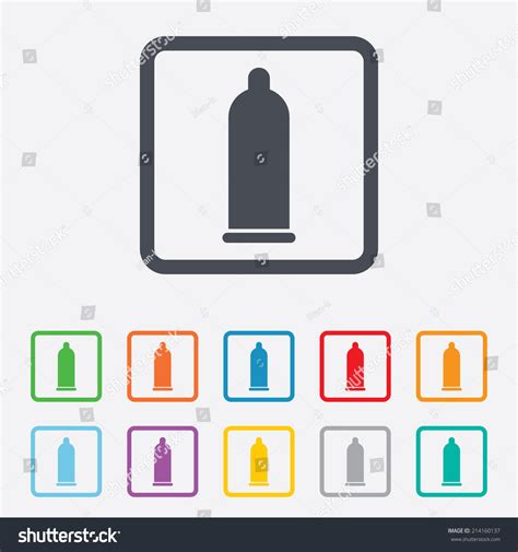 Condom Safe Sex Sign Icon Safe Stock Vector Royalty Free Shutterstock