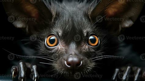 Close-up photo of a Vampire Bat looking any direction. Generative AI ...