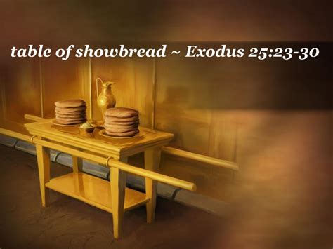 Table Of Showbread Exodus 25 Ppt Download