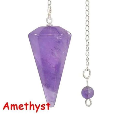 Pierre Vendue Seule Amethyst Pendule De Divination En Forme Oeil De