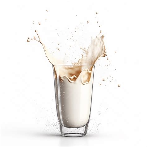 Premium AI Image | Milk splash on white background