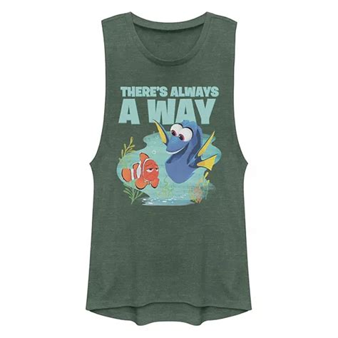 Juniors Disney Pixar Finding Dory Always A Way Muscle Tank Top