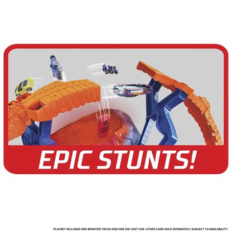 Hot Wheels Monster Trucks T Rex Volcano Arena Mattel Tates Toys Australia The Best Toys