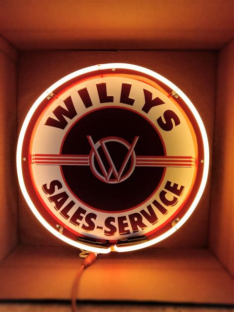 Willy S Neon Sign Willys Sales Service Signs