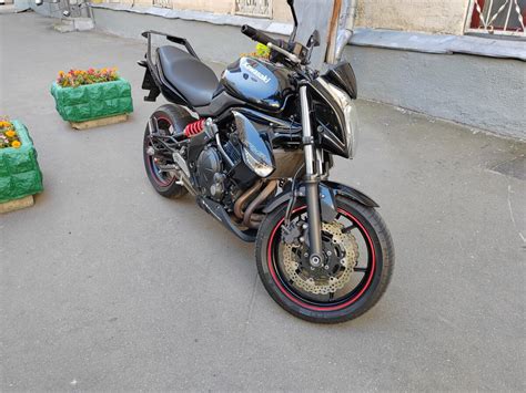Купить б у Kawasaki ER 6n инжектор 6 передач в Котельниках чёрный naked bike 2009 года на Авто