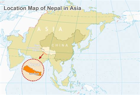 Where Is Nepal Located On Map Nepal Map In Asia And World