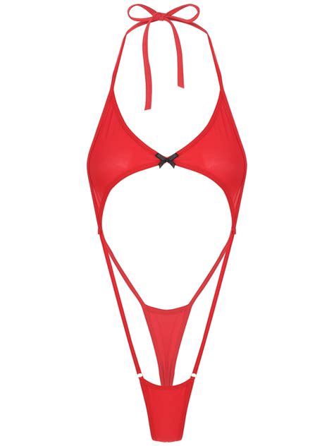 Vastwit Womens Extreme Mini Coverage Sling Shot Micro Bikini Leotard Monokini Lingerie Swimsuit