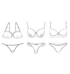 Lingerie Royalty Free Vector Image Vectorstock