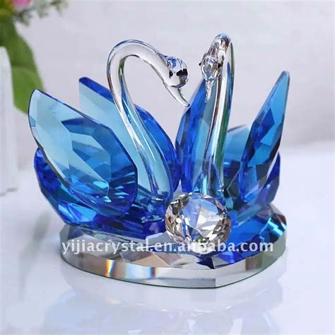 Blue Swan Ts Blue Crystal Swan Crystal Centerpiece Buy Blue Swan