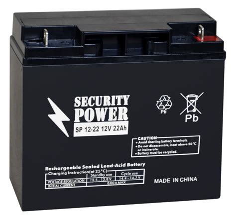 Аккумуляторная батарея Security Power SP 12-22 12V/22Ah, SP серия ...