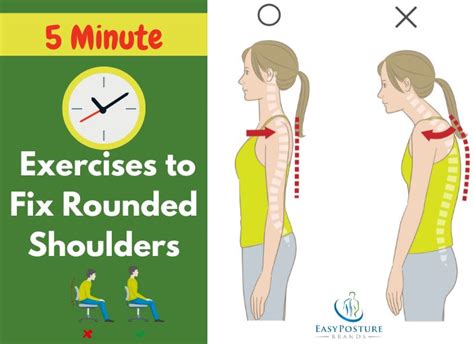 5 Minute Exercises To Fix Rounded Shoulders Easy Posture Brands