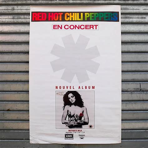 Red Hot Chili Peppers Mothers Milk Vintage Promo Poster 1989 Etsy